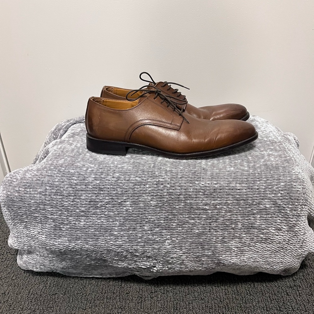 Adam To Boot Tan Leather Men's Oxfords